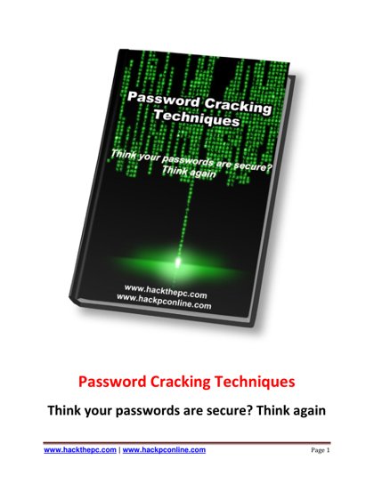 Password Cracking Techniques thumbnail