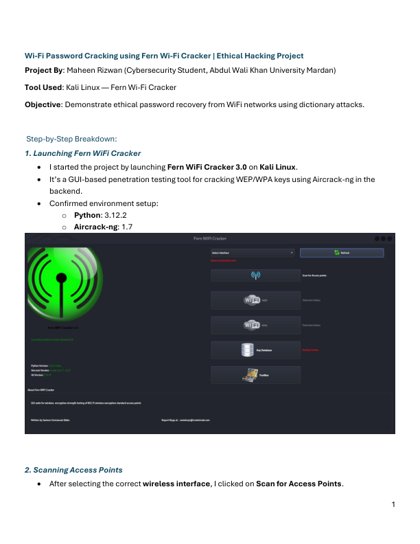 Wi Fi Cracking Simulation using Fern WiFi Cracker thumbnail