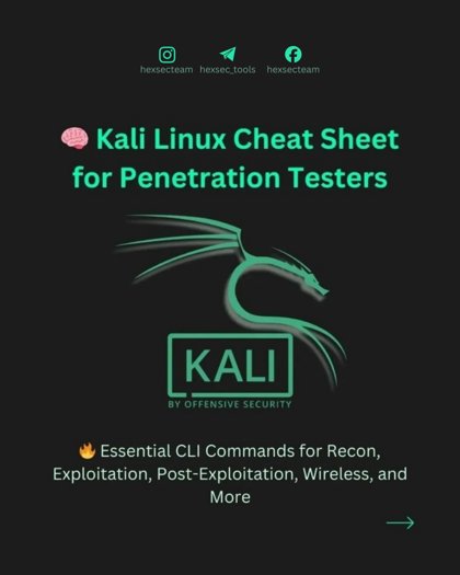 Kali Linux Cheat Sheet for Penetration Testers thumbnail